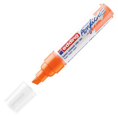 Edding 5000 Kalın Uçlu Akrilik Markör Kesik Uç 5-10 mm Fosforlu Turuncu