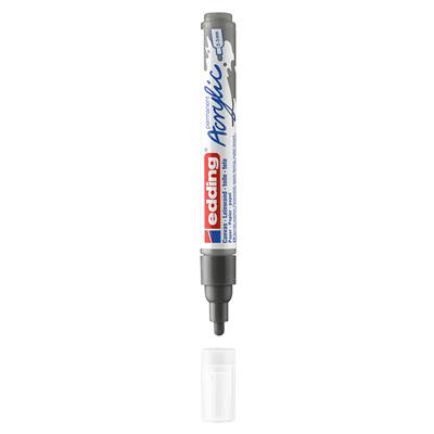 Edding 5100 Orta Uçlu Akrilik Markör Yuvarlak Uç 2-3 mm Antrasit Mat