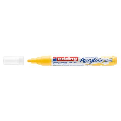 Edding 5100 Orta Uçlu Akrilik Markör Yuvarlak Uç 2-3 mm Trafik Sarı Mat