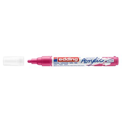 Edding 5100 Orta Uçlu Akrilik Markör Yuvarlak Uç 2-3 mm Telemagenta Mat