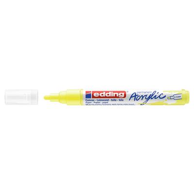 Edding 5100 Orta Uçlu Akrilik Markör Yuvarlak Uç 2-3 mm Fosforlu Sarı
