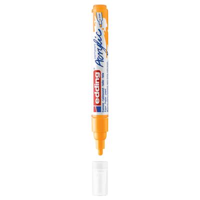 Edding 5100 Orta Uçlu Akrilik Markör Yuvarlak Uç 2-3 mm Güneş Sarısı Mat