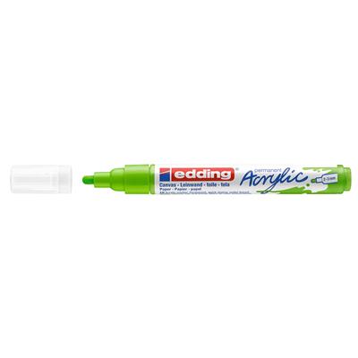 Edding 5100 Orta Uçlu Akrilik Markör Yuvarlak Uç 2-3 mm Sarı Yeşil Mat