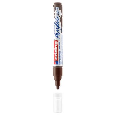 Edding 5100 Orta Uçlu Akrilik Markör Yuvarlak Uç 2-3 mm Çikolata Mat