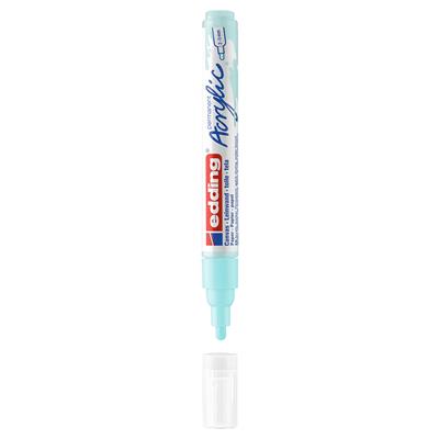 Edding 5100 Orta Uçlu Akrilik Markör Yuvarlak Uç 2-3 mm Pastel Mavi Mat
