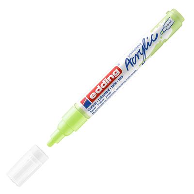 Edding 5100 Orta Uçlu Akrilik Markör Yuvarlak Uç 2-3 mm Pastel Yeşil Mat