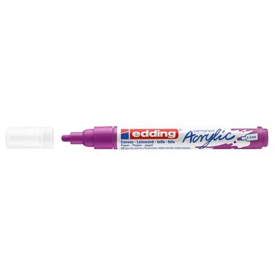 Edding 5100 Orta Uçlu Akrilik Markör Yuvarlak Uç 2-3 mm Böğürtlen Mat