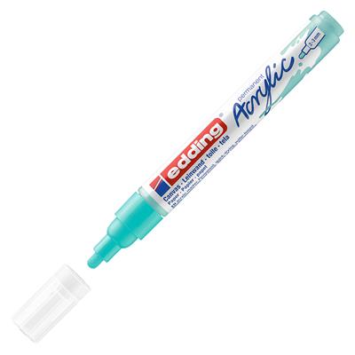 Edding 5100 Orta Uçlu Akrilik Markör Yuvarlak Uç 2-3 mm Turkuaz Mat