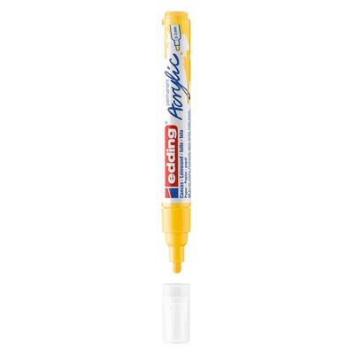 Edding 5100 Orta Uçlu Akrilik Markör Yuvarlak Uç 2-3 mm Trafik Sarı Mat