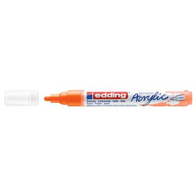 Edding 5100 Orta Uçlu Akrilik Markör Yuvarlak Uç 2-3 mm Fosforlu Turuncu