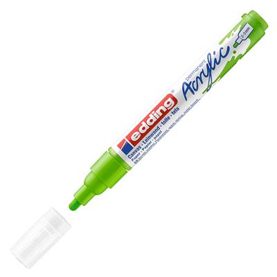 Edding 5100 Orta Uçlu Akrilik Markör Yuvarlak Uç 2-3 mm Sarı Yeşil Mat