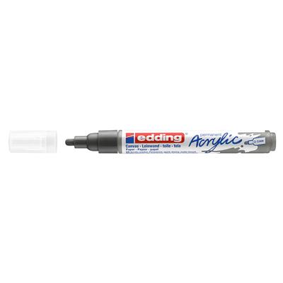 Edding 5100 Orta Uçlu Akrilik Markör Yuvarlak Uç 2-3 mm Antrasit Mat