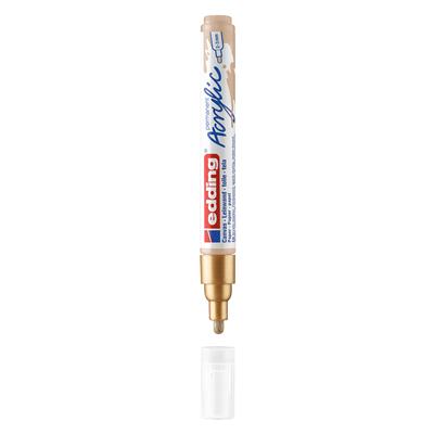 Edding 5100 Orta Uçlu Akrilik Markör Yuvarlak Uç 2-3 mm Altın Mat
