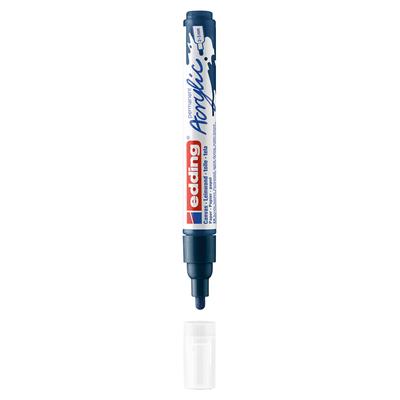 Edding 5100 Orta Uçlu Akrilik Markör Yuvarlak Uç 2-3 mm Gece Mavisi Mat