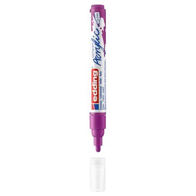 Edding 5100 Orta Uçlu Akrilik Markör Yuvarlak Uç 2-3 mm Böğürtlen Mat