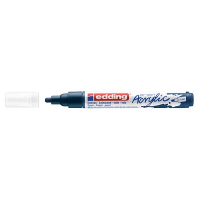 Edding 5100 Orta Uçlu Akrilik Markör Yuvarlak Uç 2-3 mm Gece Mavisi Mat