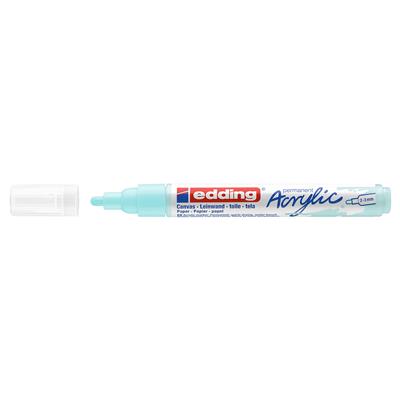 Edding 5100 Orta Uçlu Akrilik Markör Yuvarlak Uç 2-3 mm Pastel Mavi Mat