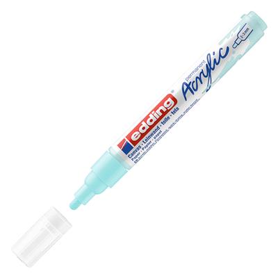 Edding 5100 Orta Uçlu Akrilik Markör Yuvarlak Uç 2-3 mm Pastel Mavi Mat