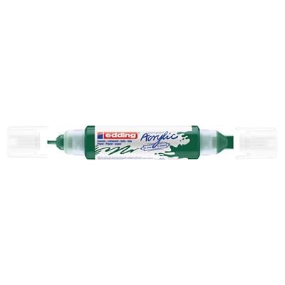 Edding 5400 Akrilik 3D Doubleliner Çift Uçlu Tüp  2-3 Ve 5-10 mm Yosun Yeşili Mat