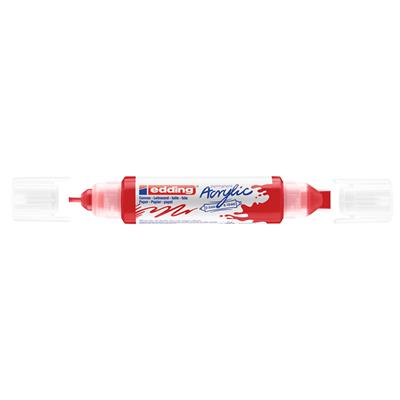 Edding 5400 Akrilik 3D Doubleliner Çift Uçlu Tüp  2-3 Ve 5-10 mm Trafik Kırmızı Mat