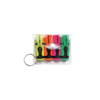 Edding 7 Mini Fosforlu Kalem, 4‘lü Set, Canlı Renkler