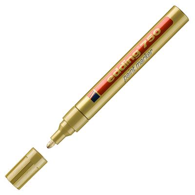 Edding 750 Tam Örtücü Boya Kalemi Yuvarlak Uç  2-4 mm Altın