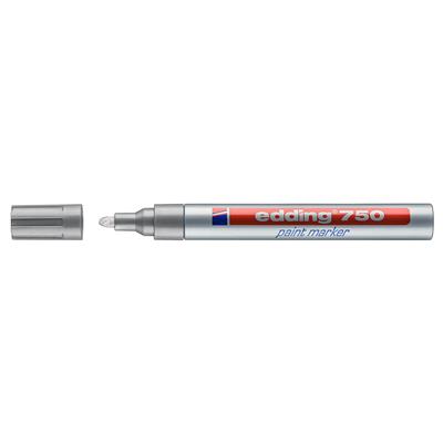 Edding 750 Tam Örtücü Boya Kalemi Yuvarlak Uç  2-4 mm Gümüş