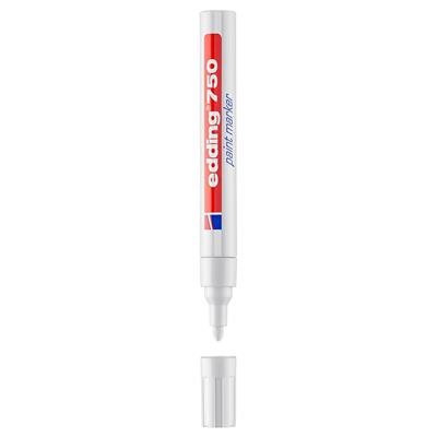 Edding 750 Tam Örtücü Boya Kalemi Yuvarlak Uç 2-4 mm Beyaz