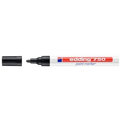 Edding 750 Tam Örtücü Boya Kalemi Yuvarlak Uç  2-4 mm Siyah