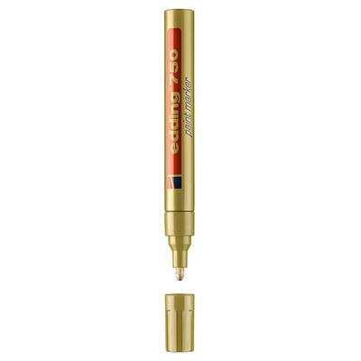 Edding 750 Tam Örtücü Boya Kalemi Yuvarlak Uç  2-4 mm Altın