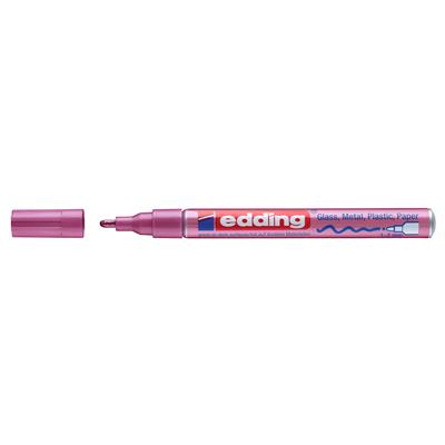 Edding 751 Hobi Sanat Kalemi Yuvarlak Uç 1-2 mm Metalik Pembe