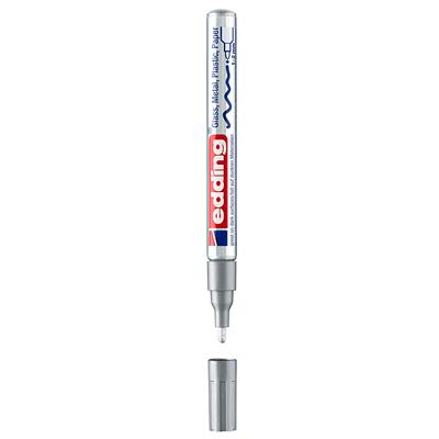 Edding 751 Hobi Sanat Kalemi Yuvarlak Uç 1-2 mm Gümüş