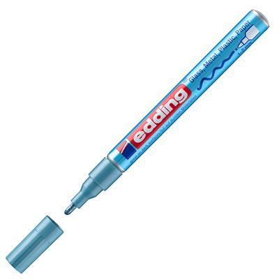 Edding 751 Hobi Sanat Kalemi Yuvarlak Uç 1-2 mm Açık Metalik Mavi