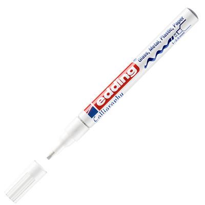 Edding 753 Kaligrafik Hobi Sanat Kalemi, 1-2.5 mm  Uç, Beyaz