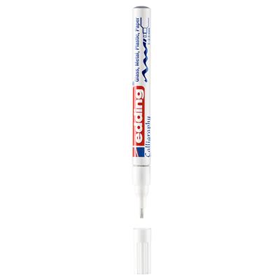 Edding 753 Kaligrafik Hobi Sanat Kalemi, 1-2.5 mm  Uç, Beyaz