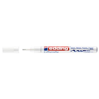 Edding 753 Kaligrafik Hobi Sanat Kalemi, 1-2.5 mm  Uç, Beyaz