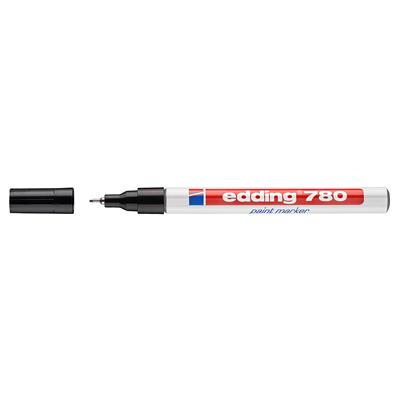 Edding 780 Tam Örtücü Boya Kalemi, Siyah