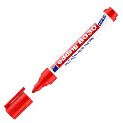 Edding 8030 Nls Markör Kalemi Yuvarlak Uç1.5-3 mm  Kırmızı