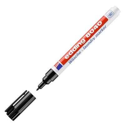 Edding 8040 Çamaşır Kalemi Yuvarlak Uç 1 mm Siyah