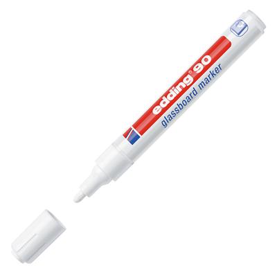Edding 90 Cam Yazı Tahtası Kalemi Yuvarlak Uç 2-3 mm Beyaz