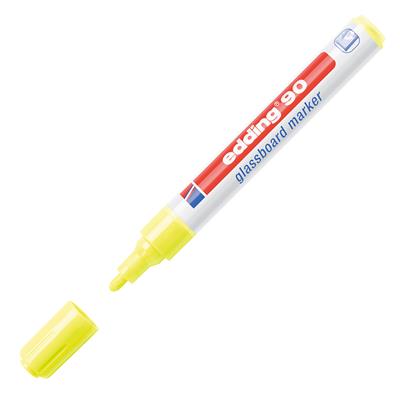Edding 90 Cam Yazı Tahtası Kalemi Yuvarlak Uç  2-3 mm Sarı