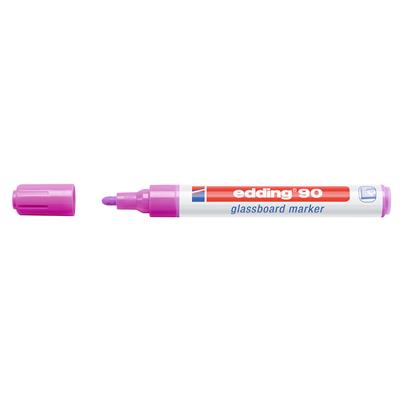 Edding 90 Cam Yazı Tahtası Kalemi Yuvarlak Uç  2-3 mm Mor