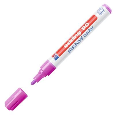 Edding 90 Cam Yazı Tahtası Kalemi Yuvarlak Uç  2-3 mm Mor