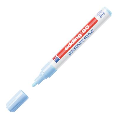 Edding 90 Cam Yazı Tahtası Kalemi Yuvarlak Uç  2-3 mm Açık Mavi