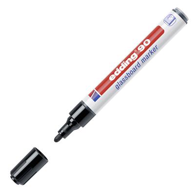Edding 90 Cam Yazı Tahtası Kalemi Yuvarlak Uç 2-3 mm Siyah