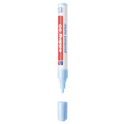 Edding 90 Cam Yazı Tahtası Kalemi Yuvarlak Uç  2-3 mm Açık Mavi