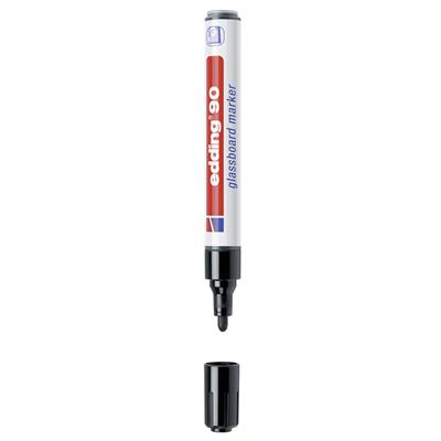 Edding 90 Cam Yazı Tahtası Kalemi Yuvarlak Uç 2-3 mm Siyah