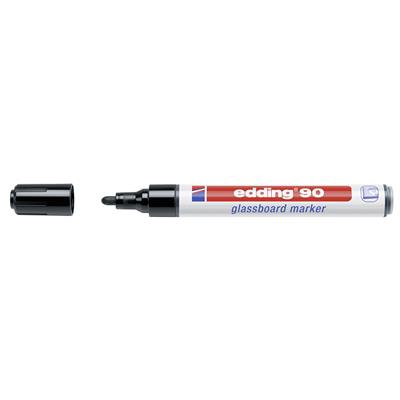 Edding 90 Cam Yazı Tahtası Kalemi Yuvarlak Uç 2-3 mm Siyah