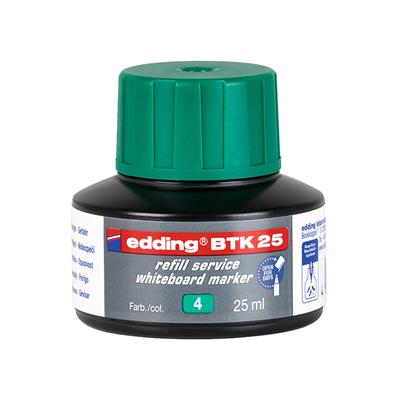 Edding Btk 25 Beyaz Yazı Tahtası Kalemi Yedek  Mürekkebi 25 ml Yeşil
