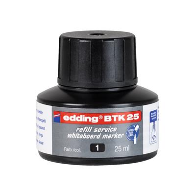 Edding Btk 25 Beyaz Yazı Tahtası Kalemi Yedek  Mürekkebi 25 ml Siyah